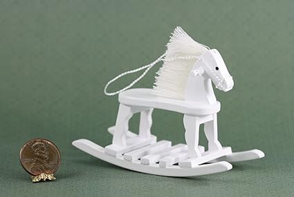 miniature wooden rocking horse