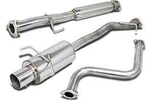 DNA MOTORING CBE-HA90 Stainless Steel Cat Back Exhaust System [Compatible with 90-93 Honda Accord Sedan/Coupe ONLY]