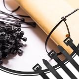 LAMXD 100 Pack Black Heavy Duty Cable Ties Large 300mm Strong Nylon Zip Tie view 2