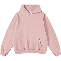 DXSHCV Oversize Men's Vintage Hoodie Pullover Long Sleeve