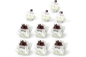 HUYUN Wholesales Authentic RGB Cherry Switch Cherry Mx Switches Keycap Keyswitches Keymodule Mechanical Keyboard Switches Replacement (Brown 3 pin*10PCS)