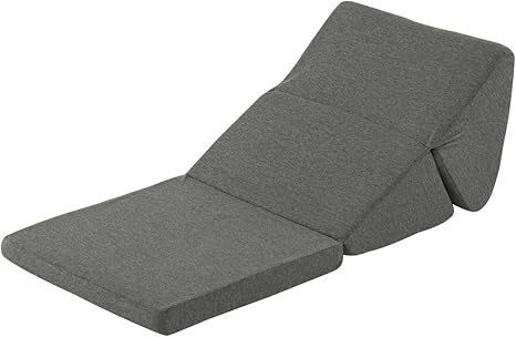 Amazon ぼん家具 テレビ枕 折りたたみ 三角クッション スマホクッション 三角枕 ソファ ごろ寝クッション ウレタン グレー 座椅子 オンライン通販