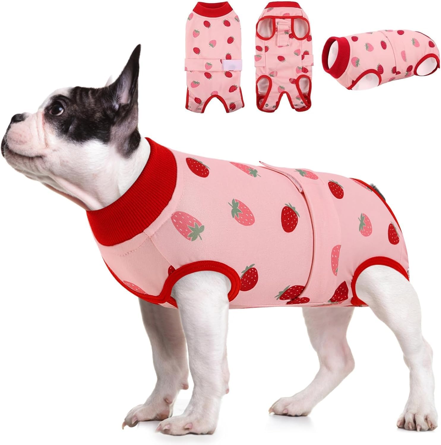 Photo 1 of KOESON Recovery Suit for Dogs, Soft Dog Surgery Recovery Suit to Prevent Licking Abdominal Wounds, Breathable Dog Onesie for Surgery Female Spay, Puppy Surgical Shirt E-Collar & Cone Alternative