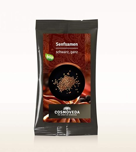 Cosmoveda Bio Senfsamen schwarz ganz 25 g