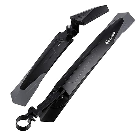 LuTuo Fahrrad-Schutzblech, Vorne + Hinten, Kotflügel, ausziehbar und verstellbar, Spritzschutz, Reifen-Set für Mountainbikes