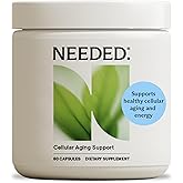 Needed. Cellular Aging Support - Antioxidants Supplement with Alpha Lipoic Acid, Acetyl L-Carnitine & PQQ - Third Party Tested Mitochondrial Supplement - 30 Servings