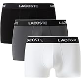 Lacoste Men's Cotton Stretch Essentials Trunks, 3-pack