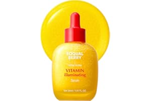 EQQUALBERRY Vitamin Illuminating Serum | Niacinamide 4% + Brightening Vitamin C Face Serum with Hyaluronic Acid & Vitamin E | Dark Spot, Uneven Tone Care | Korean Skincare, 1.01 fl.oz