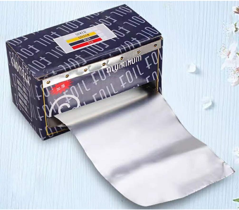 Minkissy Hair Tin Foil Nourishing Hair Dye Cover Disposable Hair Coloring Hairdressing Salon Modeling Tool 1 Roll - Image 5