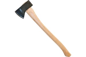 COUNCIL TOOL Hudson Bay Camp Axe - 2 lbs Hand Axe with 24" Curved Hickory Handle & Hardened Poll - SU20HB24C