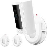 2 Pack Adhesive Wall Mount Bracket for Ring Indoor Cam,Strong VHB Stick On,No Drilling Camera Mount for Ring,Two Ways Installation with Tape and Screws