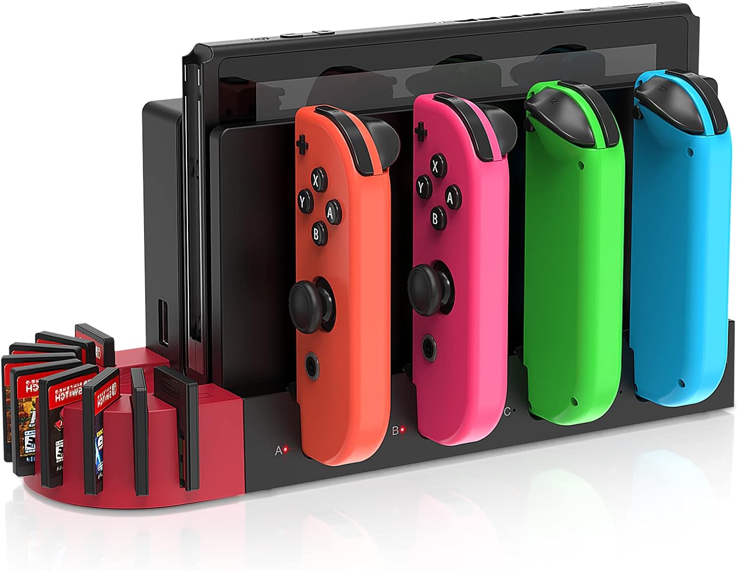 Charging Dock for Nintendo Switch JoyCon, Klipdasse Joycon Charger