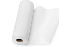 kgxulr 11.6" X 30yd Interfacing Fabric for Sewing, Medium Weight White Polyester Single-Sided Interfacing, Fusible Interfacing for Sewing Quilting DIY Crafts Supplies