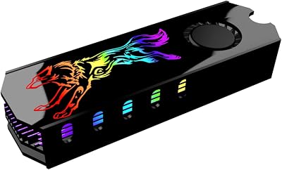Hausdec M2 SSD Heatsink Cooler 5V ARGB M.2 2280 Solid State Drive Radiator