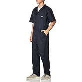 Dickies Mens Flex Short Sleeve Work Utility Coveralls, Dark Navy, Large US