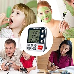 MOSTRUST Digital Dual Kitchen Timer, 3 Channels
