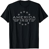 America First 1ST Patriot Betsy Ross Ring of Stars T-Shirt