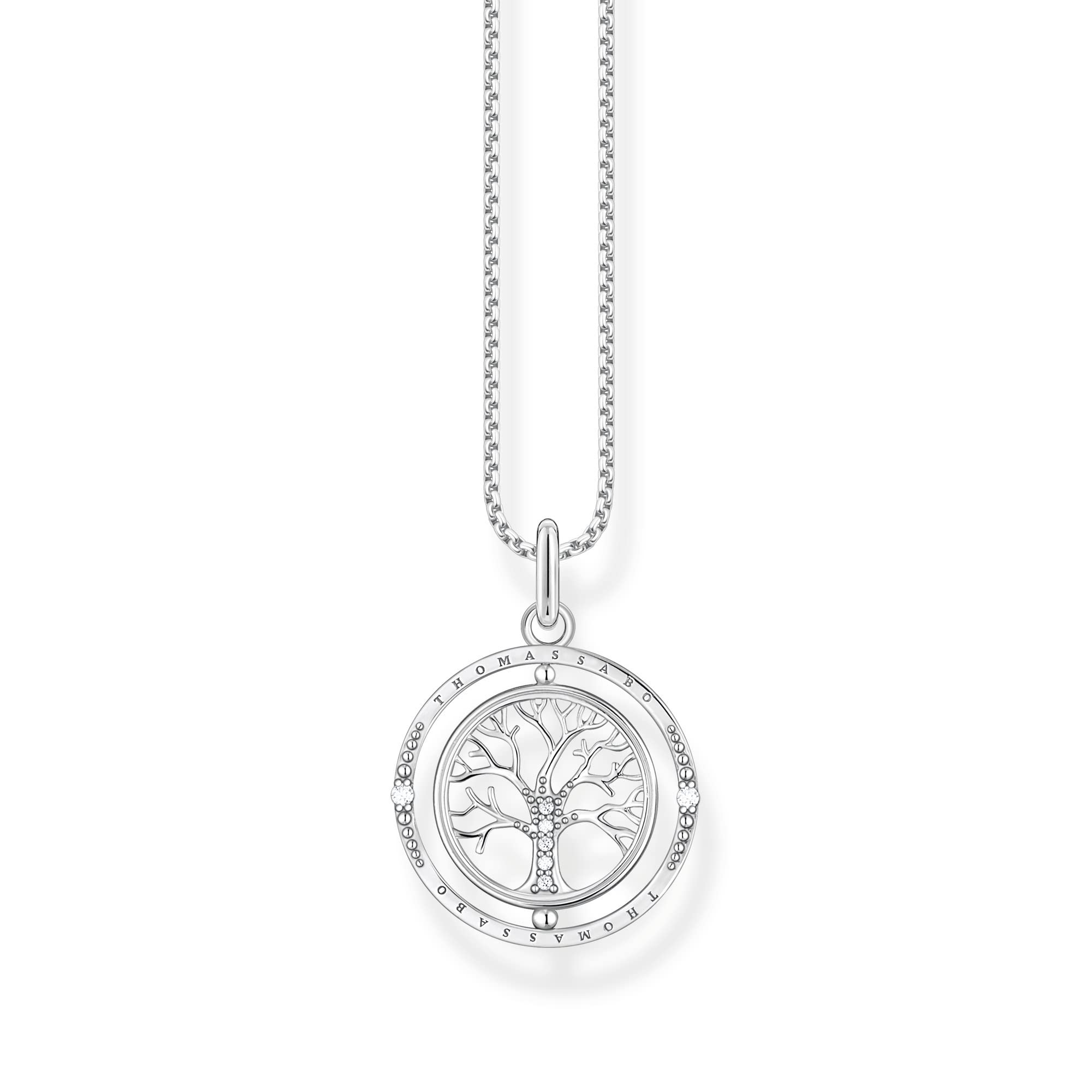 Thomas Sabo Necklace Tree of love silver 925 Sterling Silver, Blackened