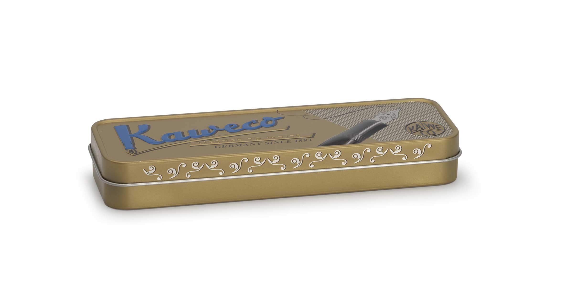 Kaweco Tin Pen Case Nostalgic Long Gold