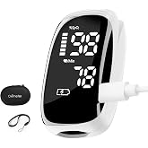 Oximeter, Blood Oxygen Meter, Fingertip Pulse Oximeter, Rechargeable Pulse Oximeter, Rapid Blood Oximeter SpO2 Reading Outdoo