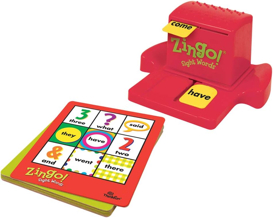 ThinkFun Zingo Sight Words Award Winning Early Reading Game for Pre-K to 2nd Grade - Toy of the Year Finalist, A Fun and Educational Game Developed by Educators for Boys and Girls: Game: Toys & Games