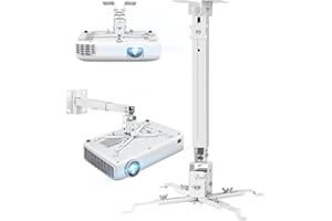 2-Be-Best Upgraded Projector Ceiling Mount - Adjustable Projector Wall Mount Max Load Capacity 42 LBS / 19KG Projectors Mount