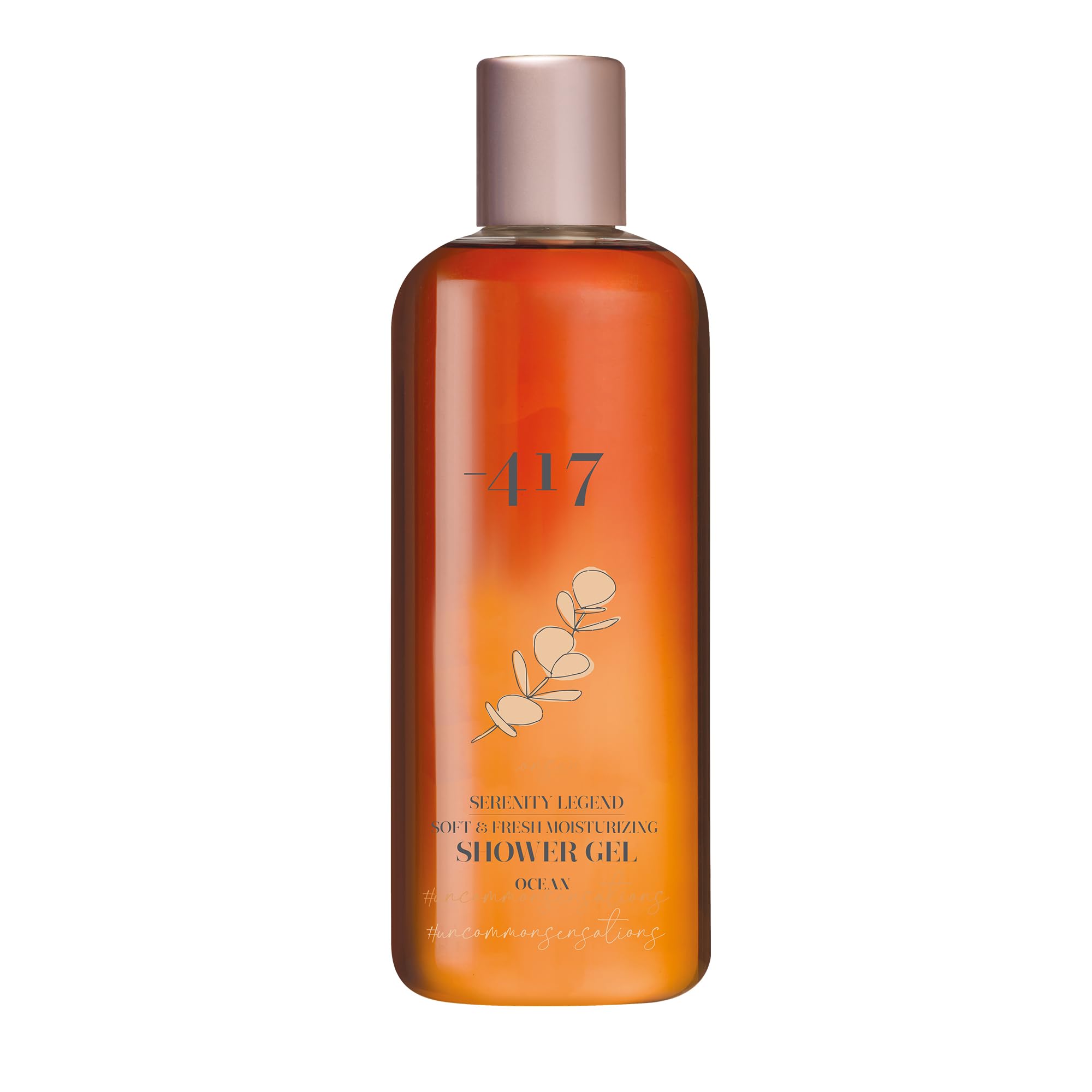 '-417 Dead Sea Cosmetics Fresh Moisturizing Shower Gel - Anti Aging and Nourishing Delicate Daily Body Shower Gel - with Grapeseed Oil & Aloe Vera - All Natural actives - Paraben Free 350 ML