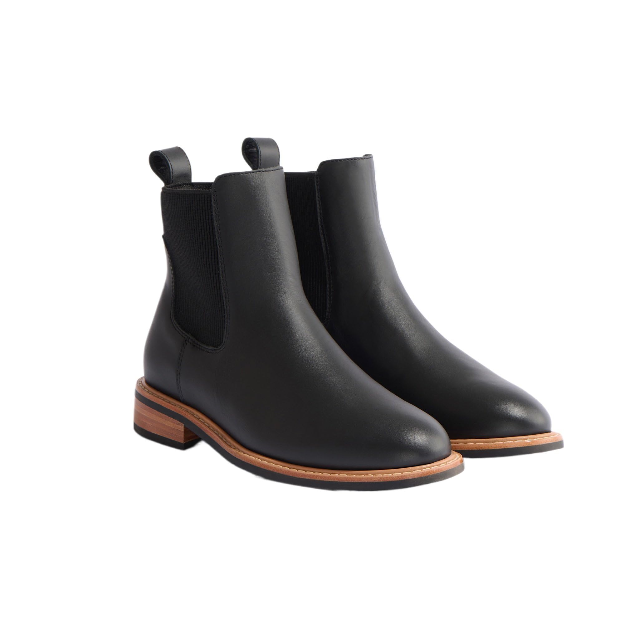 Nisolo Carmen Chelsea Boot 2.0, Black, 5, Boots for
