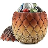 ehuoyan Large Halloween Candy Bowl Extra Large Dragon Egg Dish for Keys and Decorations Indoor Halloween Decor Red