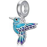 LONAGO Charms for Bracelets 925 Sterling Silver Red Cardinal/Phoenix/Blue Jay/Hummingbird Animal Dangle Charm Bird Bead Fit Bracelet Our Love Never Dies Gifts for Women Mom