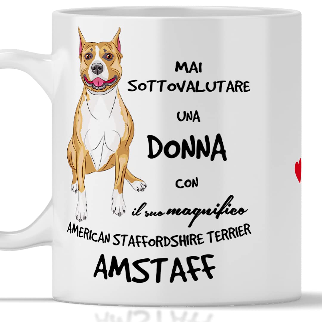 Amstaff Mug - Gift for Women, American Staffordshire Terrier