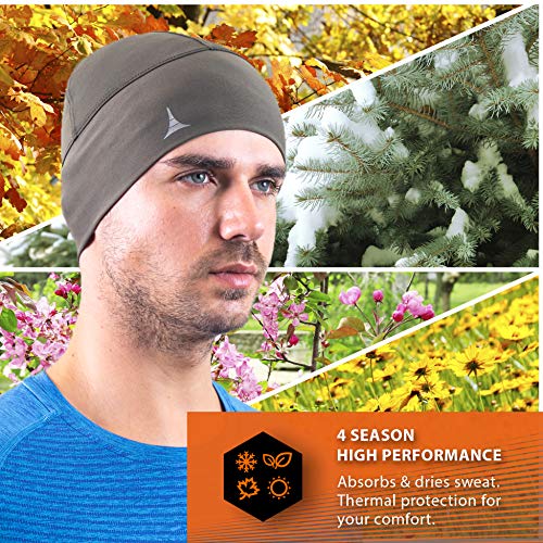 French Fitness Revolution Helmet Liner Skull Cap Beanie. Ultimate Thermal Retention and Performance Moisture Wicking. Fits Under Helmets - Thumbnail 2