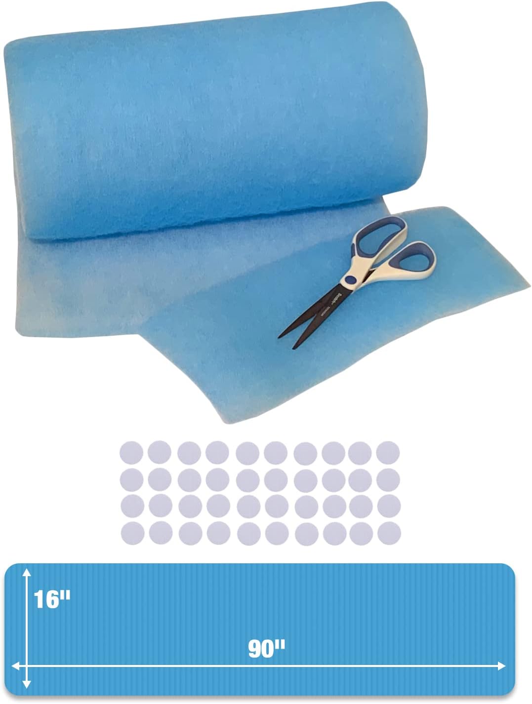 Registers, Grilles & Vents - Vent Filter, Air Vent Filters Kit - Cut to Size Floor Vent Filters for home. MERV 8 Electrostatic Air Filter Roll & Adhesive Hook Tape(30+ Filters) (MERV 7-16