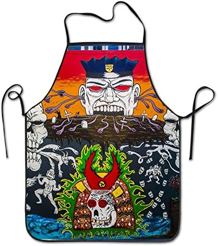 Cool Graffiti About Evil Skulll Deluxe Aprons Personalized Printing Kitchen Apron