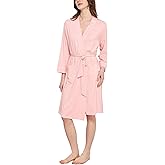 GYS Premium Viscose from Bamboo Robe for Women Long Sleeve Bathrobes Soft Kimono Robes