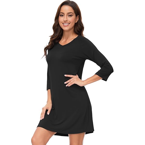 KOJOOIN Camisón De Noche Para Mujer, De Manga Corta, Para Embarazadas