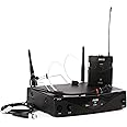 AKG Pro Audio WMS420 Headworn Set Band A Wireless Microphone System with SR420 Stationary Receiver, P420 Pocket Transmitter, and C555L Headworn Microphone