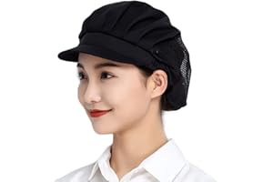 Jaspfct 1pc/4pcs Chef Hats-Kitchen Baker Cooking Hair Nets Food Service Caps for Adults