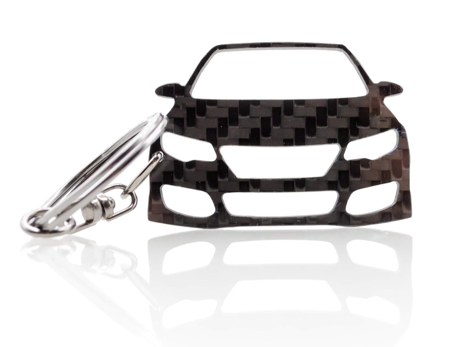 BlackStuff Carbon Fiber Keychain Keyring Ring Holder Compatible with Civic Type R MK9 FK2 2011-2015 BS-613