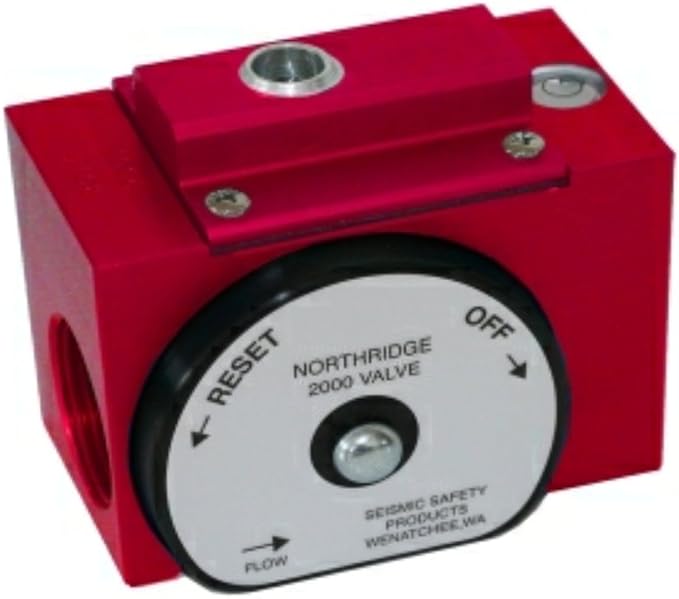 Andreas Fault Northridge Earthquake 2000 Gas Shut off Valve 1" inch