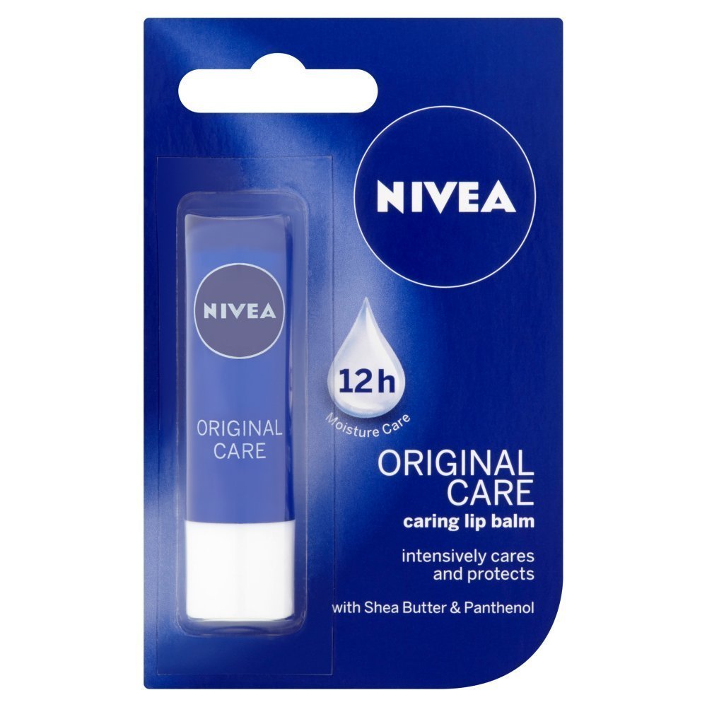 NIVEA Original Care Caring Lip Balm, 4.8 g