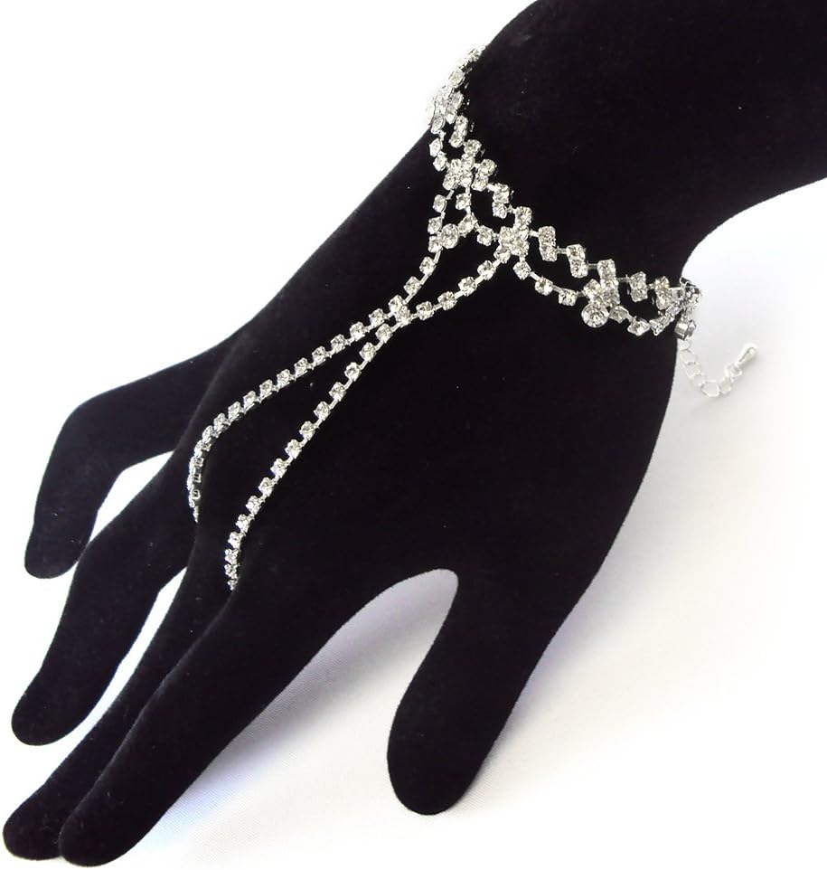 Elegant Sexy Slave Bracelet Belly Dance Dancer Bridal with Ring