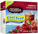 Celestial Seasonings Raspberry Cool Brew Iced Black Tea, 40 Tea Bags