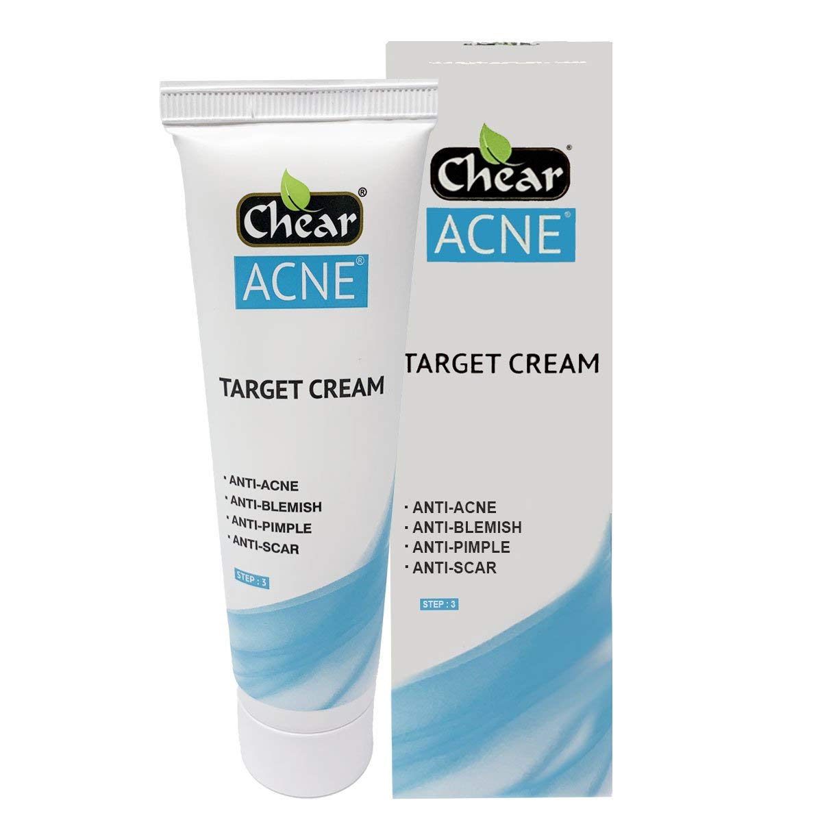 Chear Acne Target Cream 50ml – Salicylic Acid Spot Treatment with Aloe Vera, Tea Tree, Neem & Vitamin E – Blemish & Pimple Control for Oily & Acne-Prone Skin
