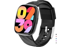 AYATAHA Smart Watch for Kids, Kids Fitness Tracker Watch for Boys Girls Ages 5-15, Activity Tracker, Heart Rate Sleep Monitor, IP67 Waterproof, Pedometer, Sport Modes, Puzzle Game, S60K Black