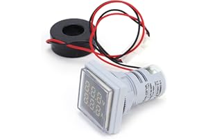 Saluaqui AD16 22FVA Display Indicator Light Red 60 500V AC for Current Monitoring Voltage Indicator for Electricians and DIY 