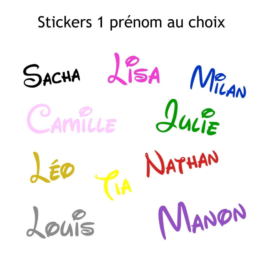Decoration Mur Chambre Enfant Bebe 14 Couleurs Au Choix Stickers Mural Prenom Disney Bebe Et Puericulture Chambre D Enfant Dwteam In