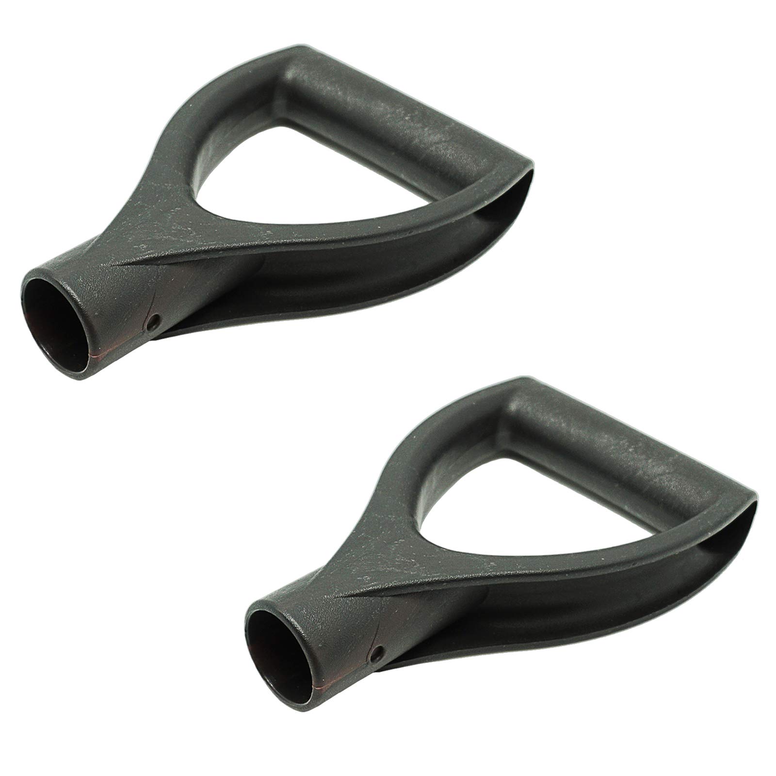 Plastic D Handle Replacement for Garden Shovel Spade Handle Fork Shovel Replacement D Grip Handle Garden Shovel Top Handle for Lawn Farm Gardening Snow Removal Spade Accessories 30mm Black 2 Pieces
