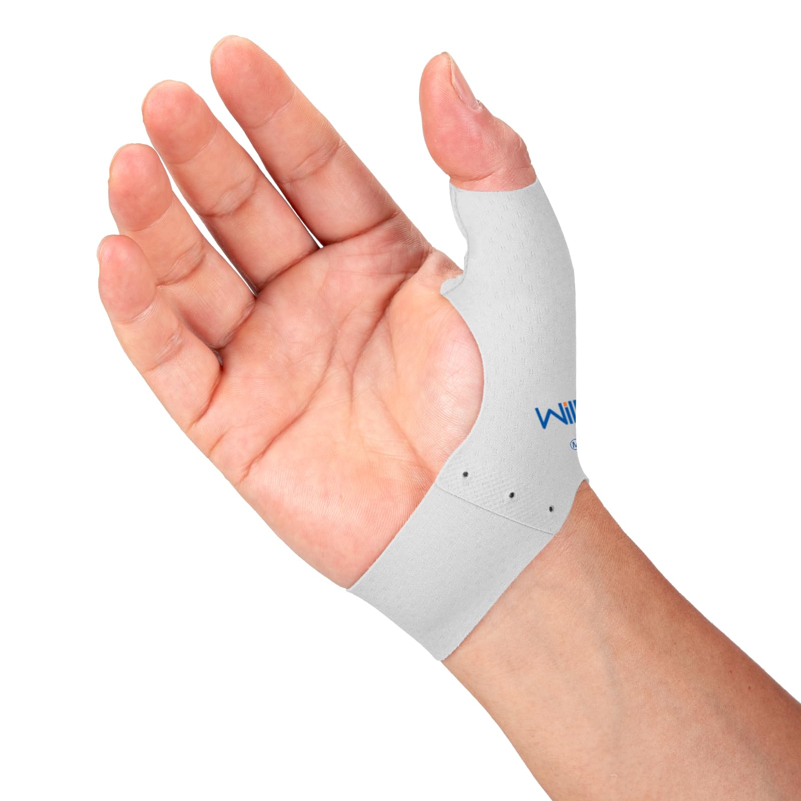 Willcom Thumb Support Brace Layer, 2 PCS Soft Elastic Thumb Compression Sleeve Protector for Relieving Pain, Joint Pain, Tendonitis, Sprains, Sports (Short Version,L,>7 Inch)