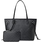 Fashion Designer Purses Shoulder TOTE Bags for Women Checkered Satchel Handbags 2pcs with Small Wallet